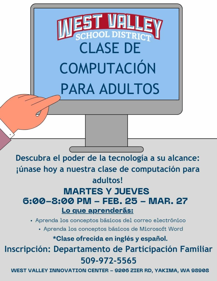 Computer class flyer Spanish